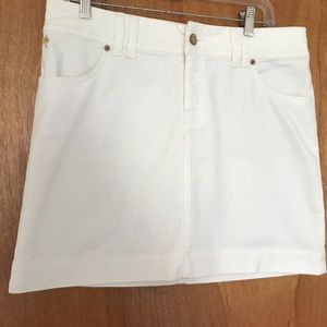 Lilly Pulitzer Palm Beach Fit White Denim Skirt